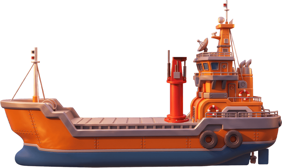 The Ocean Freighter, a gold cargo ship