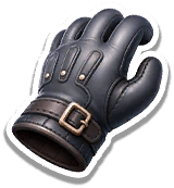 Black Leather Gloves