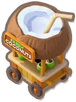 Freshly Cut Coconut Stall icon