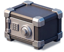 The Rare safe, steel-grey with a combination dial